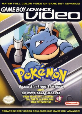 GBA Video: Pokemon: Beach Blank-Out Blastoise and Go West Young Meowth Cover Art
