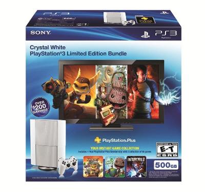 Sony PlayStation 3 [Crystal White Limited Edition Bundle] Cover Art