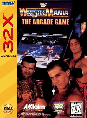 WWF WrestleMania: The Arcade Game Cover Art
