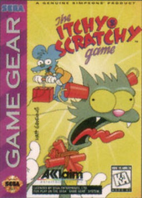 Itchy & Scratchy Game Cover Art